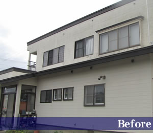 青森県弘前市　樹脂サイディング 外壁リフォーム